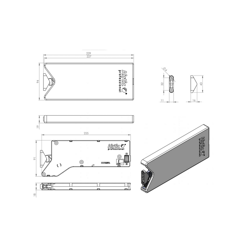 PODNOŚNIK AIRTIC LIFT II  BIAŁY