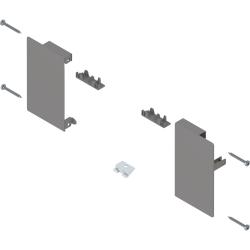 Mocowanie frontu szuflady wewnętrznej merivobox  wys.M  ZI4.0MS1 szary