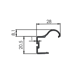 RĄCZKA OMEGA BRUSH R-18 natur                    827000