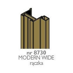 RĄCZKA MODERN WIDE   czarny mat         87303 L
