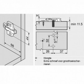 PROWADNIK B ONYKS CLIP 175H9190    H-9