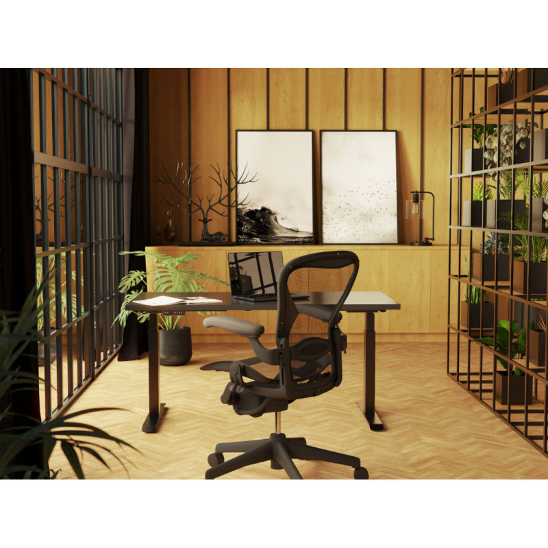 STELAŻ BIURKA FUTURO II 625-1285  CZARNE